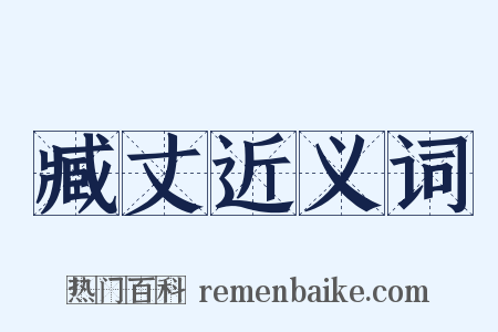 臧丈近义词是什么意思的图片